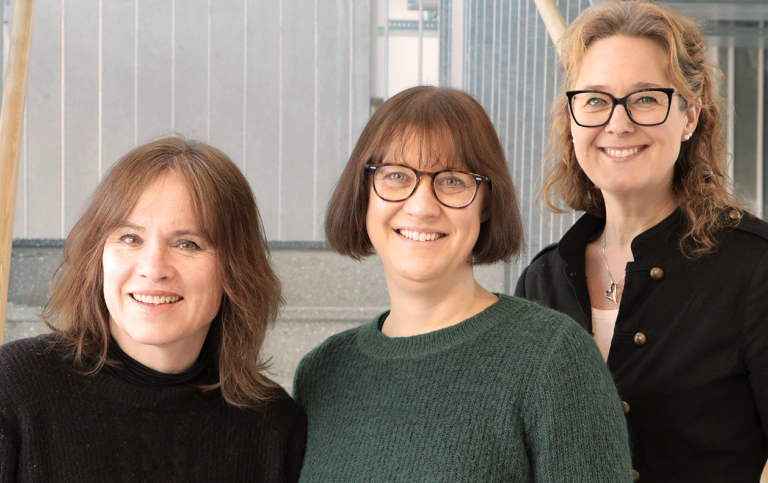 Ulrika Magnusson, Maria Andrée och Caroline Klintborg.